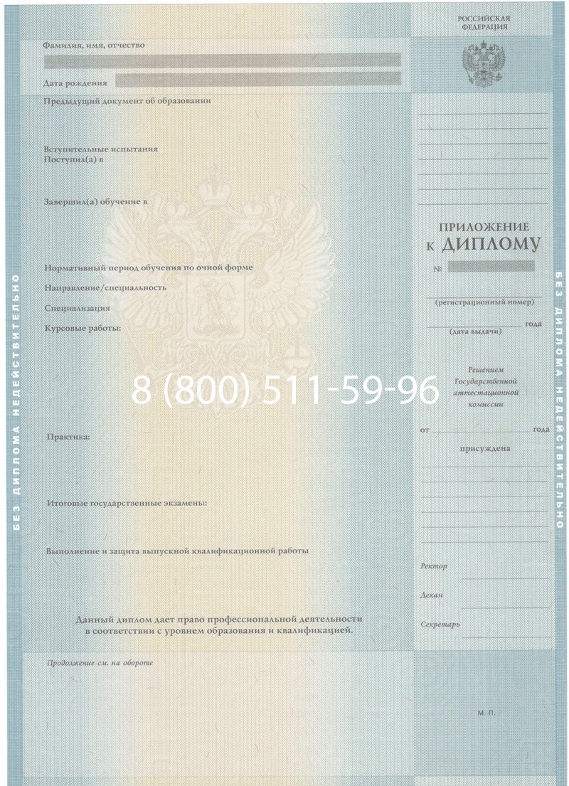 Заказать Диплом специалиста 2012-2013 годов в Петрозаводске