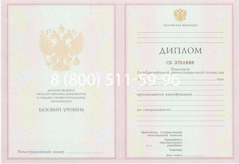 Купить Диплом техникума 2003-2006 годов в Петрозаводске